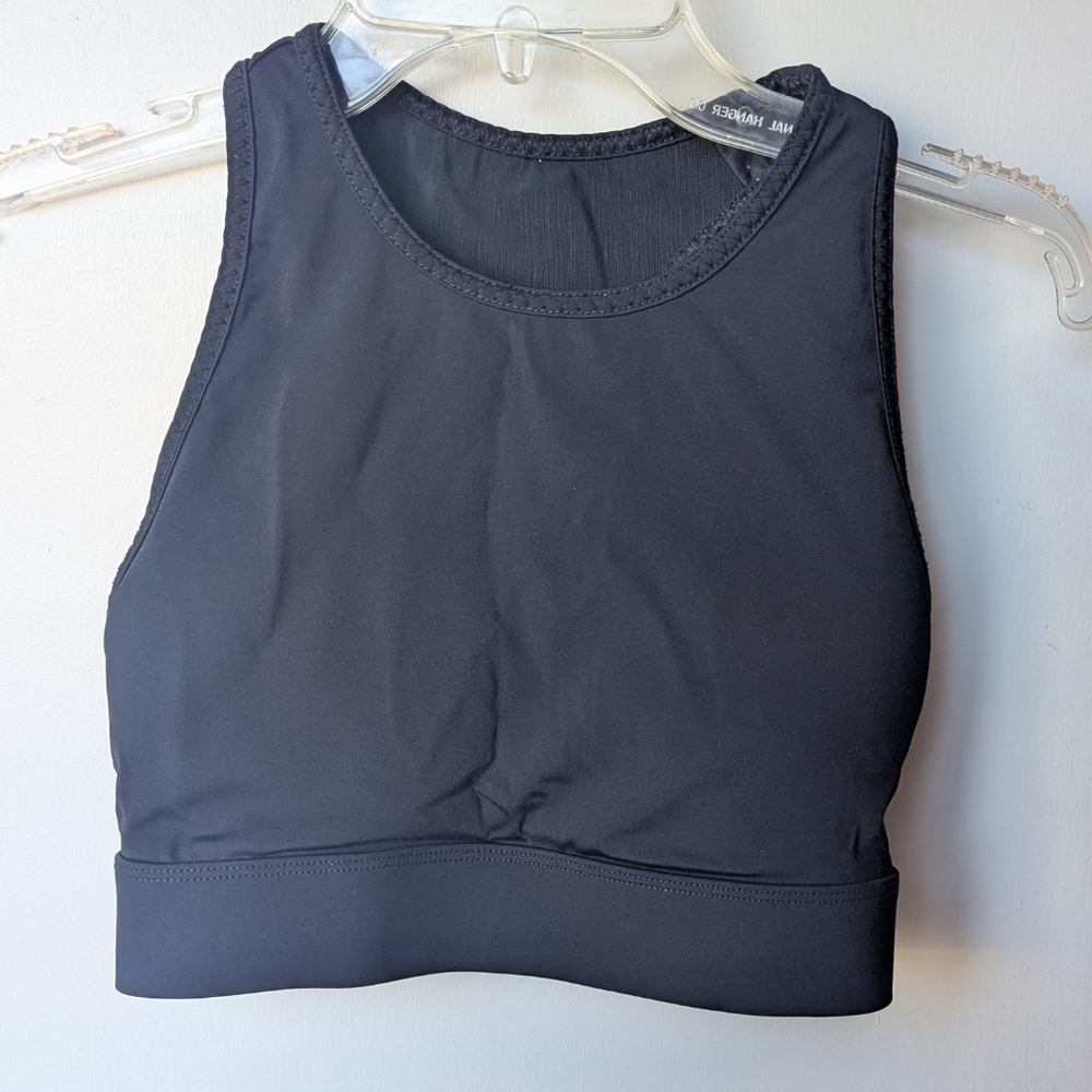 Fabletics Black Sports Bra Racer Back Size XS